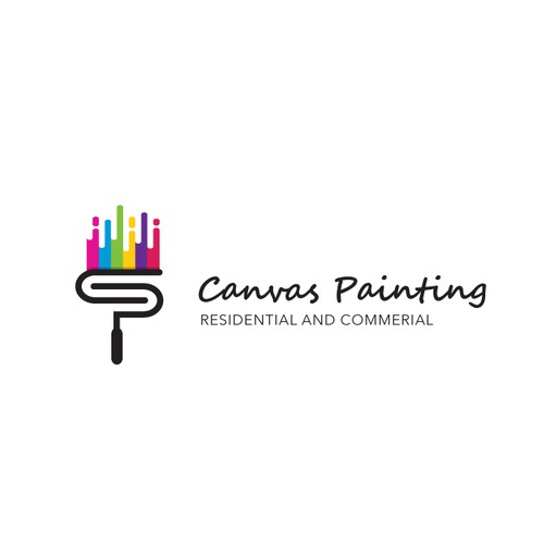 Canvas design with the title 'Canvas Paiting Logo'