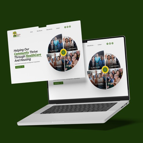 Community website with the title 'Hero Banner'