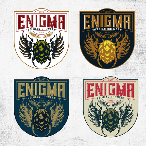 Scarab design with the title 'Unique And Viually Attractive Logo For Belgian Brewery   '