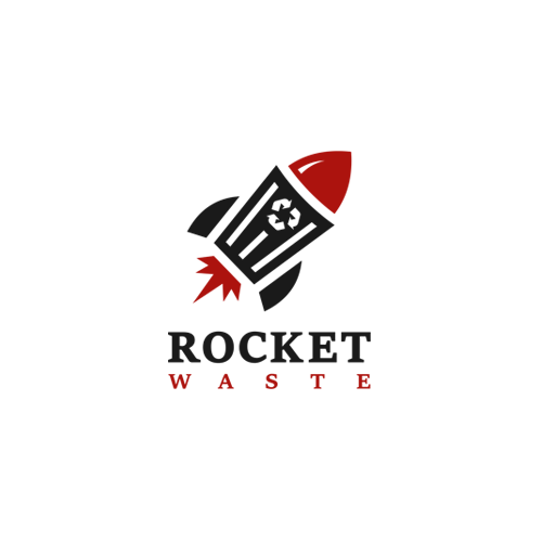 Waste logo with the title 'Rocket Waste'