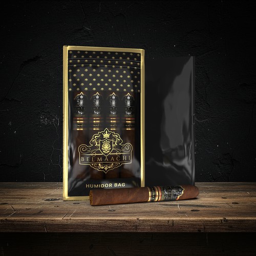 Design with the title 'Humidor Cigar Bag'