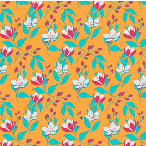 Floral artwork with the title 'Floral pattern'