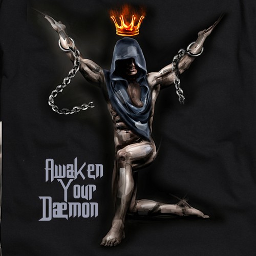 Men's t-shirt with the title 'Awaken your Daemon, T-shirt'