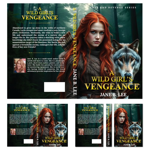Mystic design with the title 'A Wild Girl's Vengeance - Jane B. Lee'
