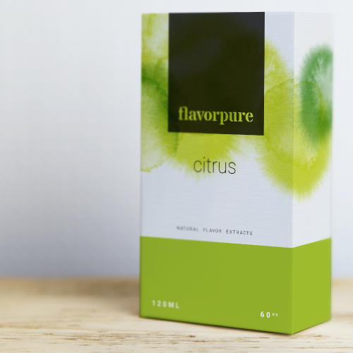 Stencil design with the title 'Logo for a natural flavor extracts brand'