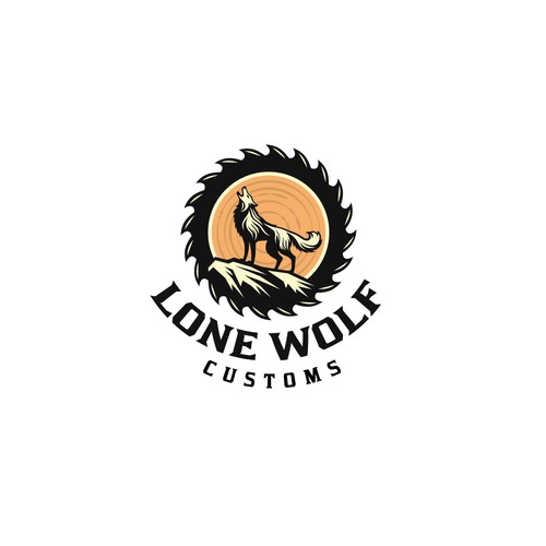 Cliff logo with the title 'Lone Wolf Logo'