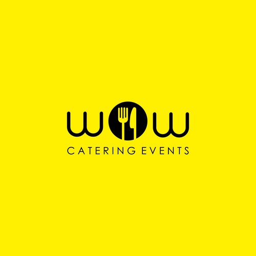 Catering logo with the title 'Catering and events logo.'