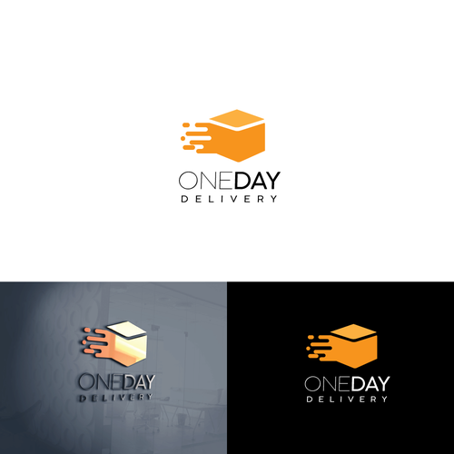 Shipping logo with the title 'concept logo  delivery'