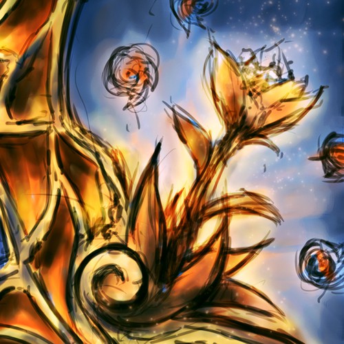 Scale design with the title 'Golden Flower'