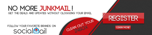 Mail design with the title 'Sign up banner for socialmail'