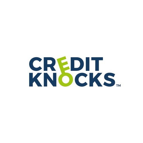 Credit logo with the title 'Logo concept for CREDIT KNOCKS'