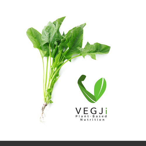 Vegetarian logo with the title 'Vegetarian lifestyle logo'