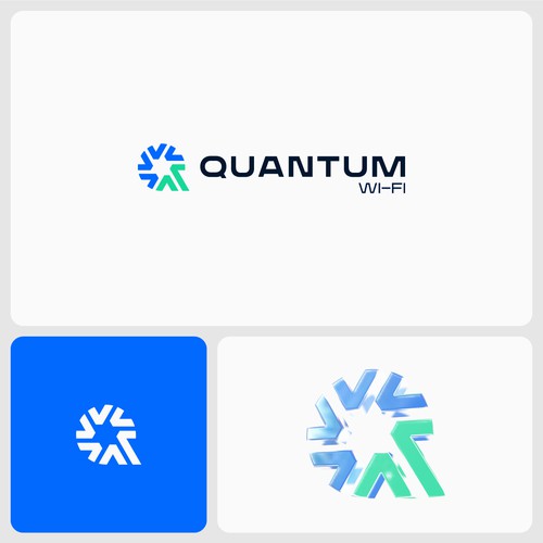 Quantum design with the title 'Modern Letter Q Logo'