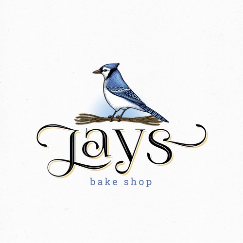 Hand-painted logo with the title 'Logo for a bakery'