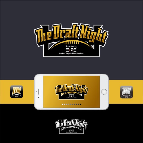 Draft design with the title 'Logo concept for the draft night'