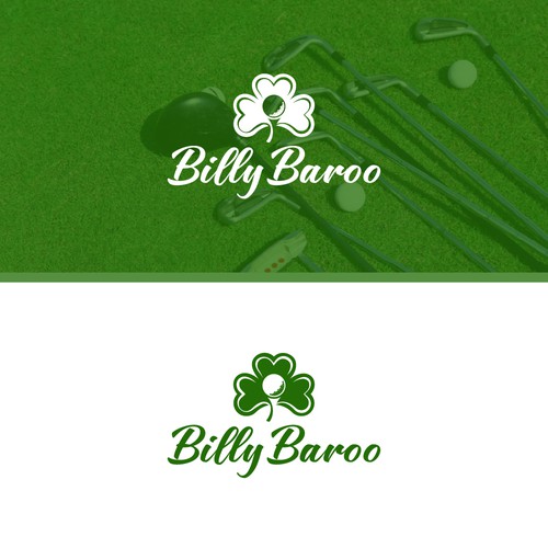 Golf club logo with the title 'Abstract logo for Billy Baroo Golf Club'