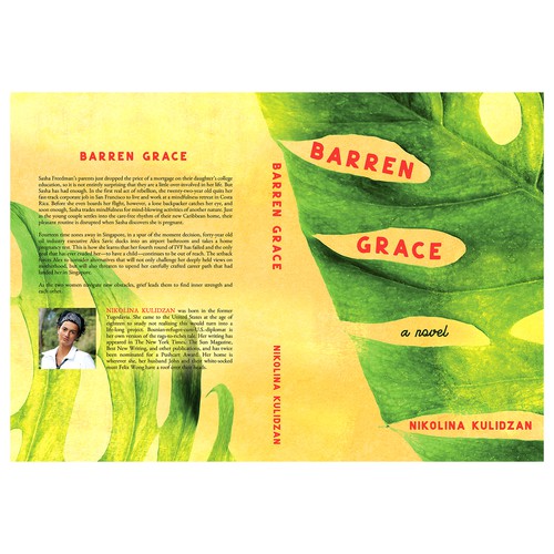 Novel book cover with the title 'Book cover for "Barren Grace"'
