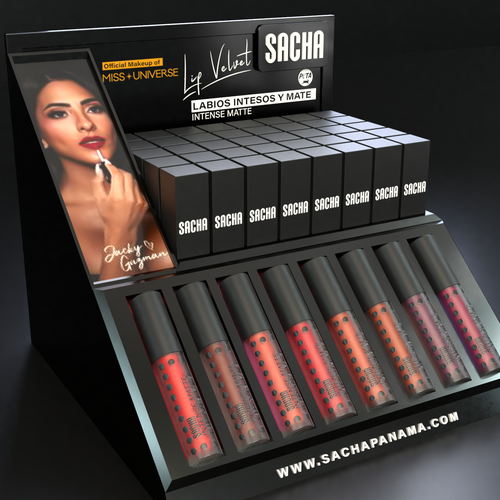 Stand design with the title '3D Retail Stand Design — Brand Visibility & Product Impact'