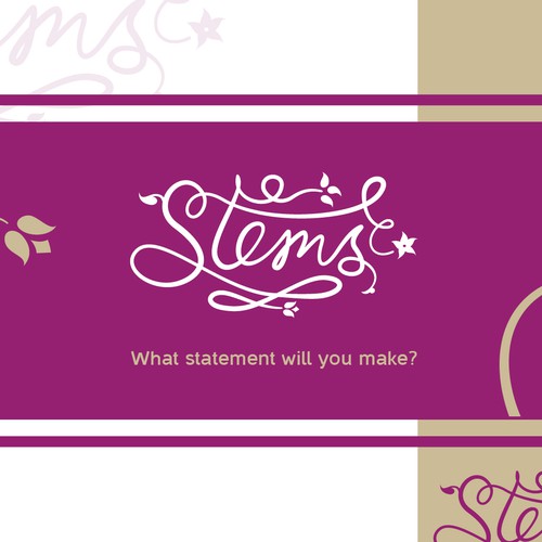 Interior design brand with the title 'Stems'