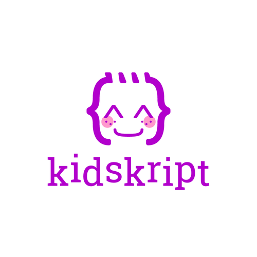 Playful logo with the title 'kidskript'