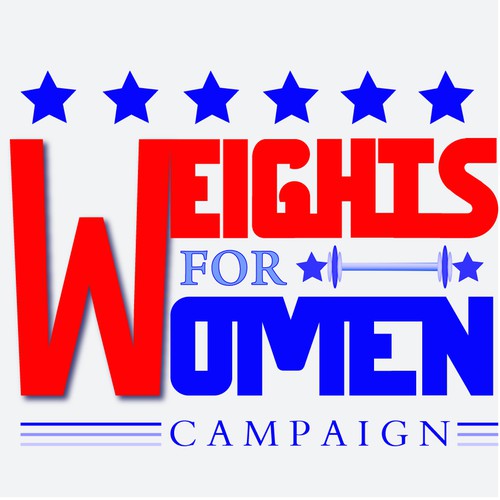 Campaign logo with the title 'Classic political campaign Logo for "Weights for Women"'