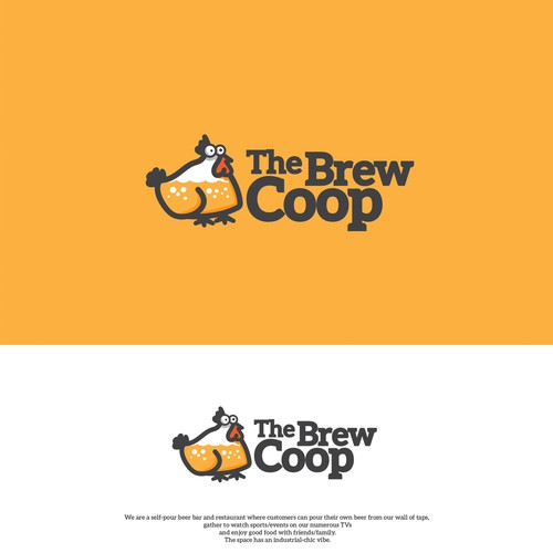 Brewery brand with the title 'chicken full of beer'