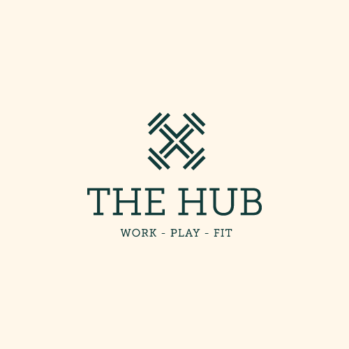 Dumbbell logo with the title 'Logo Design for Co Working Space with Fitness Component'