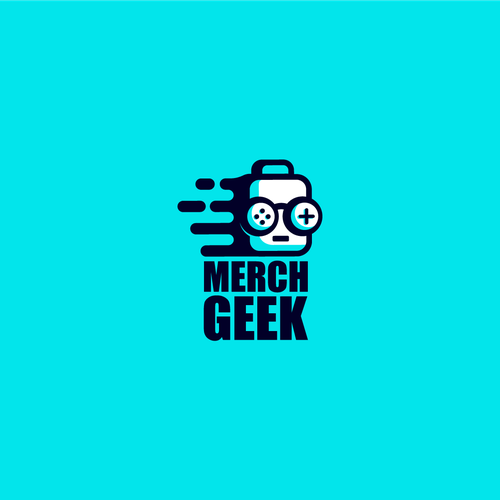 Nerd logo with the title 'Geek Logo'