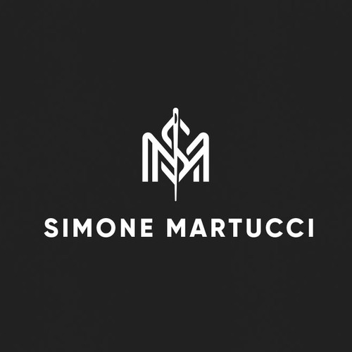 Crochet logo with the title 'Simone Martucci Logo Design'