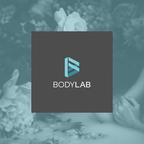 Laptop logo with the title 'Body Lab Prototype Logo'