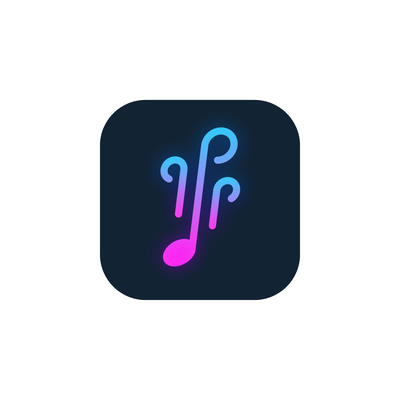  Modern app icon for music-generating wellness app