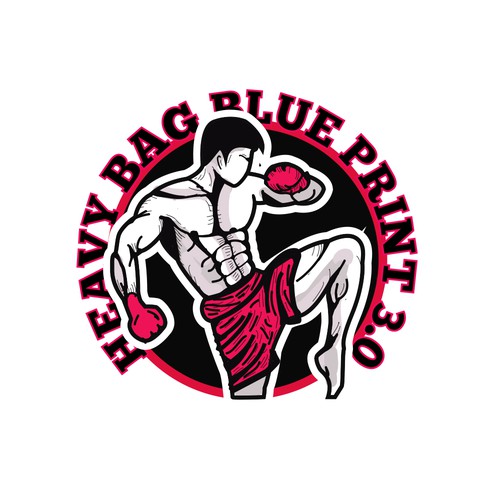 Kung fu design with the title 'Muay Thai Logo'