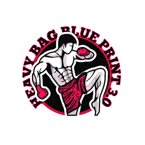 Karate logo with the title 'Muay Thai Logo'