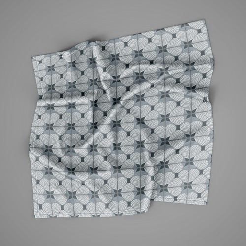 Pastel artwork with the title 'Clover pattern'