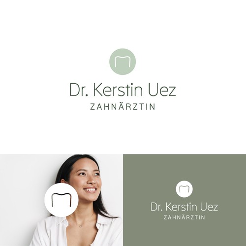 Dental logo with the title 'Dentist Logo Design'