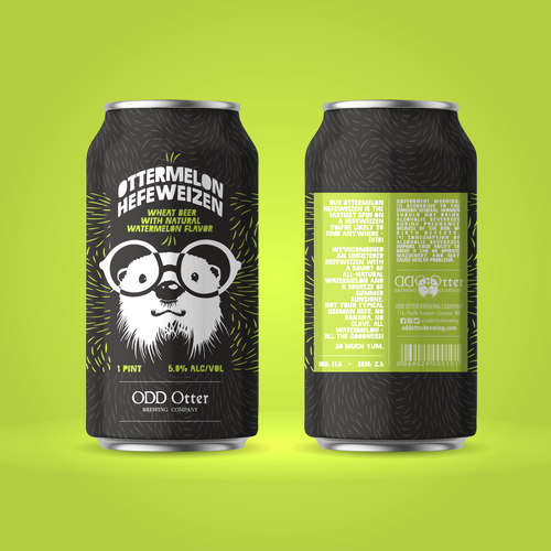 Can label with the title 'Beer Can design'