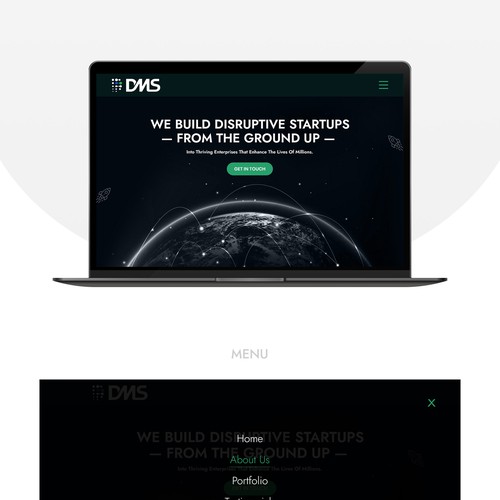 Saudi Arabian design with the title 'Digital Mobility Web Landing Page Design'