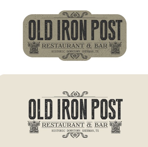 Texture design with the title 'Vintage Texture Logo'