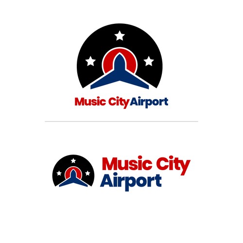 Airport design with the title 'Music City Logo Alternative'
