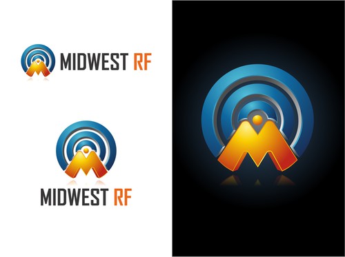 Wireless logo with the title '3D bold logo for IT Company'