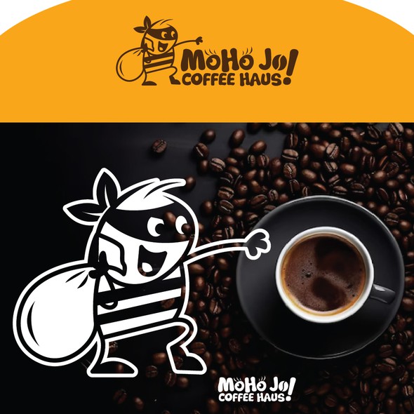 Character logo with the title 'It is a Coffee Shop'