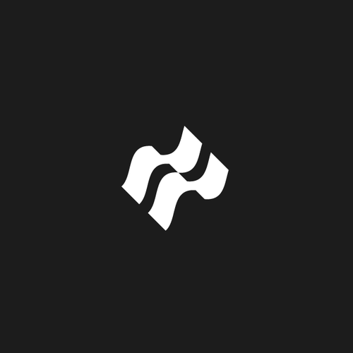 Abstract wave logo with the title 'Brandmark-NR2662'