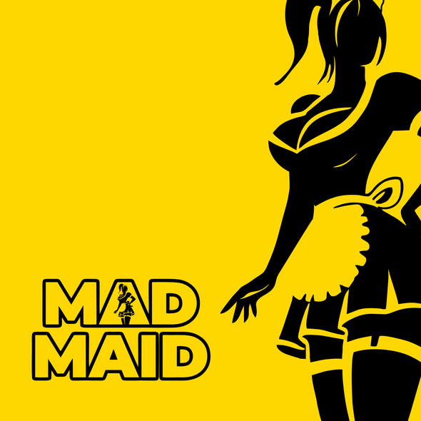 Sensual logo with the title 'MAD MAID'