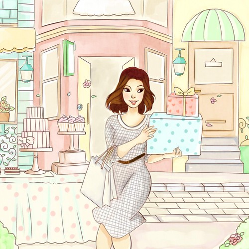 Wedding artwork with the title 'website banner illustration'