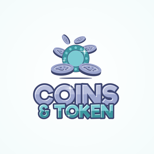 Bitcoin logo with the title 'Coins und Token'