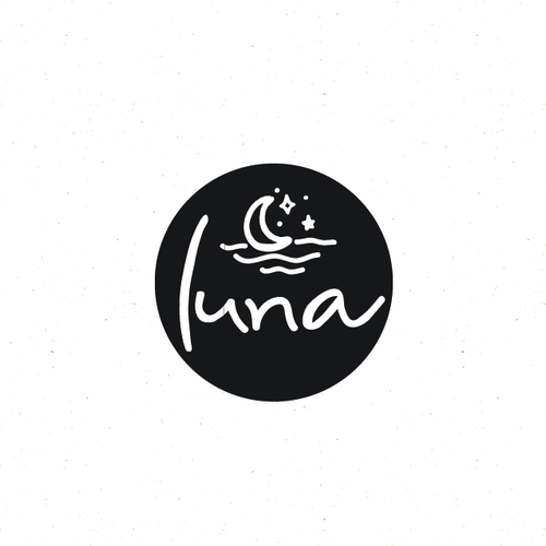 Handwritten logo with the title 'luna'