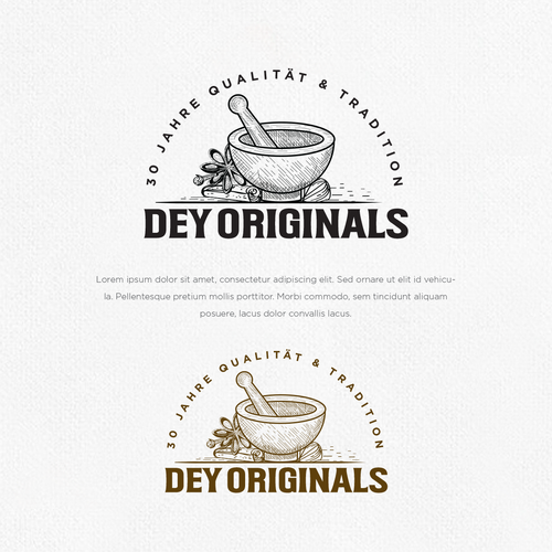 Spice logo with the title 'Logo für Gewürze'