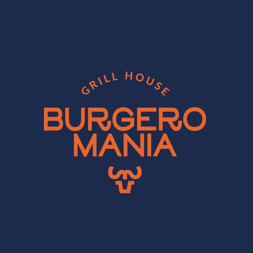 Grill design with the title 'Logo and Webiste for Burger Restaurant'