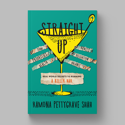 Management book cover with the title 'Book cover for a Unique Bar Business'