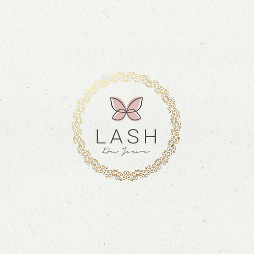 Butterfly design with the title 'logo for luxurious brand for  eyelashes'